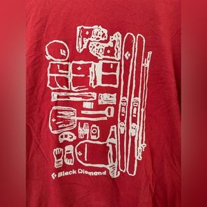 Black diamond ski graphic tee size large